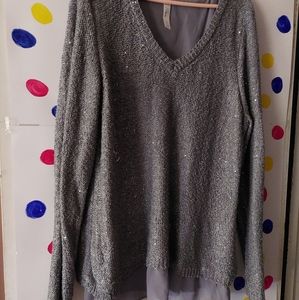 Gray Sparkle Sweater